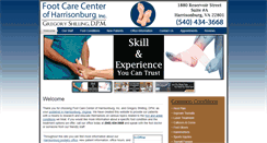 Desktop Screenshot of harrisonburgfootcare.com