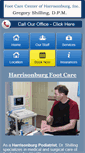 Mobile Screenshot of harrisonburgfootcare.com