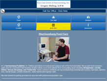 Tablet Screenshot of harrisonburgfootcare.com